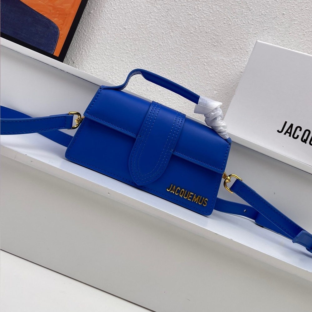 Jacquemus Blue Le Chiquito Long Strap Leather Bag